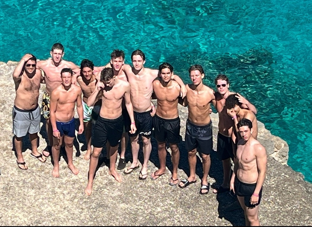 Basketball group by the sea in Mallorca